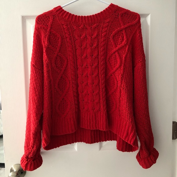 Knit Red Sweater ♥️ - Picture 1 of 1